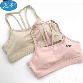 Sports Bra Manufacturer - Women Gym Tops Elastic Straps V Back