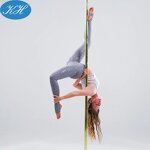 Pole Dance Leggings Manufacturer - Custom Leopard Gold Printing Sticky Exotic Pole Wear