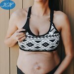 Maternity Sports Bra Manufacturer - Custom Printed Pregnant High Spandex Nursing