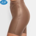Biker Shorts Manufacturer - Stock Skinny Women Faux Leather