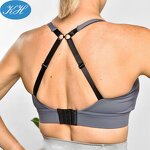 Maternity Sports Bra Manufacturer - Custom Women Active Wear Nylon Spandex Breastfeeding Black Nursing
