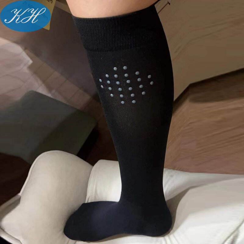 Equestrian Socks Manufacturer - Custom Logo Jacquard Silicone Printing Knitting Knee High Unisex