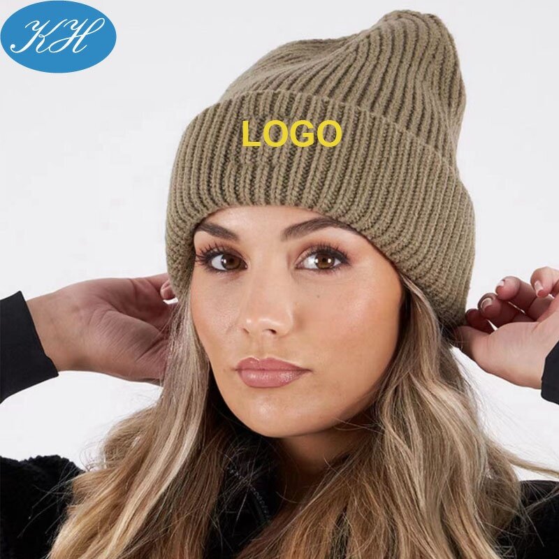 Sports Hat Manufacturer - Custom High Quality Stretchy Knitted Unisex Ribbed Beanie