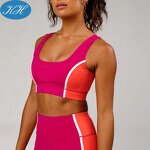 Sports Bra Manufacturer - Custom Women High Quality Panel Design Hunter with Removable Padding Yoga Top