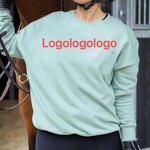 Sweatshirt Manufacturer - Custom Oversized CrewNeck Unisex Relaxed Fit With Embroidery LOGO