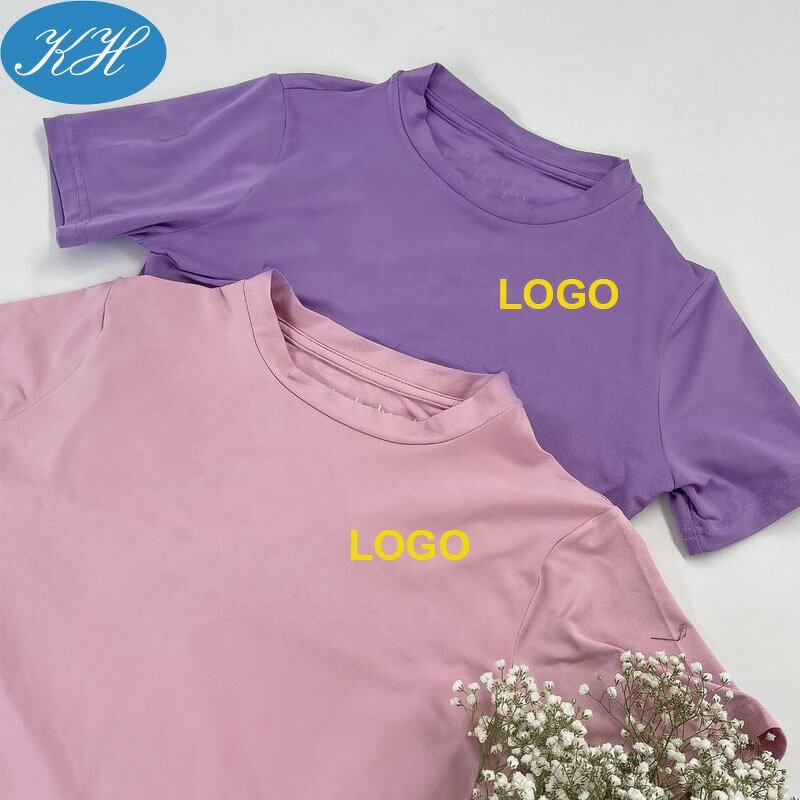 Women's Training Top Manufacturer - Best Quality Technical Fabric Short Sleeve Lady Sports T-Shirt