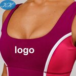 Sports Bra Manufacturer - Custom Women High Quality Panel Design Hunter with Removable Padding Yoga Top