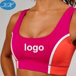 Sports Bra Manufacturer - Custom Women High Quality Panel Design Hunter with Removable Padding Yoga Top