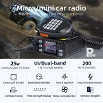 Car Radio Manufacturer - KSUT UV5200D 25W High Power VHF UHF Vehicle Mounted MINI