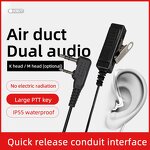 Headset Manufacturer - Air Acoustic Tube Earpiece 2 Pin Mic for Baofeng 888S UV-5R UV-82