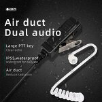 Headset Manufacturer - Air Acoustic Tube Earpiece 2 Pin Mic for Baofeng 888S UV-5R UV-82