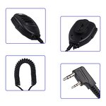 Speaker Microphone Manufacturer - 2 Pin Handheld PTT Shoulder for Baofeng 888S UV-5R UV-82