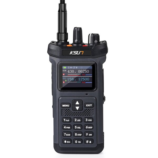Walkie Talkie Manufacturer - KSUT UV119D VHF UHF Ham Radio with Flashlight & Reverse Charging