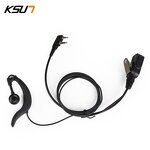 Headset Manufacturer - 2 Pin Earpiece Noise Reduction Ear Hook Headset PTT Wired with Mic