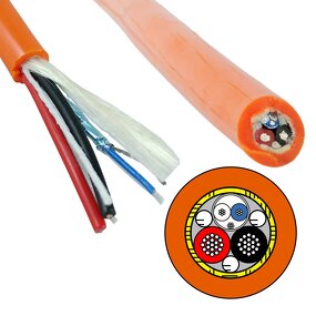 Underwater Umbilical ROV Cable Manufacturer - 4*2*26AWG Twisted Pair Neutral Buoyancy ROV Tether