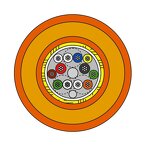 Underwater Umbilical Cable Manufacturer - Orange Polyurethane Sheath for Diving Equipments Neutral Buoyant 12 Cores