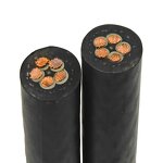 Rubber Cable Manufacturer - H07RN-F 450/750V EPR Insulation 3.3kV 3x120mm2 Flexible Copper for Sea Port and Dams
