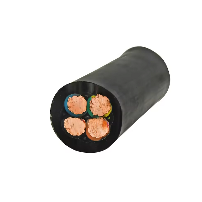 Low Voltage Mining Cable Manufacturer - Huadong 2KV 4 Core TYPE W EPR CPE ROUND Fire Resistant Rubber Trailing
