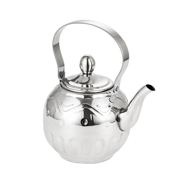 Hot Water Kettle Manufacturer - 2022 New Home Kitchen Personalized 1/1.5/2 Litre Bronze Stainless Retro Arabic Teapot