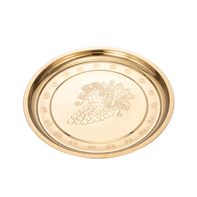 Serving Tray Manufacturer - Multi-size Stainless Steel Round Big Platter Restaurant Catering Dinner Plate Set