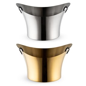 Beverages Tubs Manufacturer - Large Gold Silver with Handle Big Luxury Stainless Steel Ice Bucket Wine champagne Multi Bottle