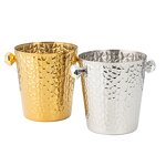 Ice Bucket Manufacturer - Luxury Gold Silver Champagne Glamorous Design Stainless Steel Metal Beverage Tubs