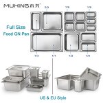 GN Pan Manufacturer - Wholesale NSF Stainless Steel Heavy Duty Hotel & Restaurant Gastronom Food Container Buffet with Cover Lid
