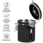 Coffee Bean Storage Canister Manufacturer - Airtight Data Tracker Set Multifunction Sustainable Kitchen Containers for Ingredient Spices Powder