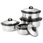 Casserole Set Manufacturer - Ollas De Acero Kitchenware 4 Pcs Stainless Steel Insulated Casserole Pot Food Warmer Containers Set