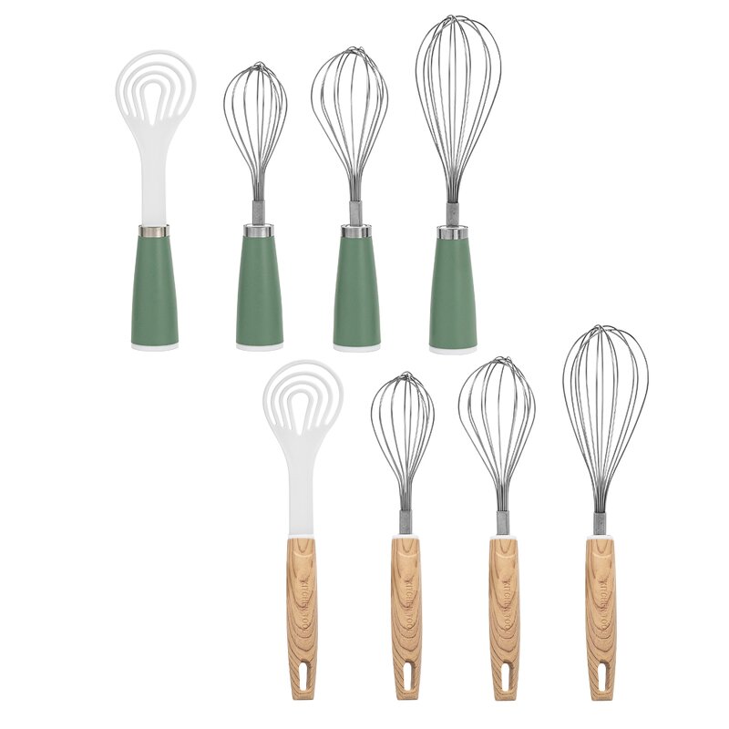 Whisk Set Manufacturer - Stainless Steel Kitchen Wisk Wire for Cooking Whisking Blending Beating Small Best Kitchen Tools and Home Gadgets