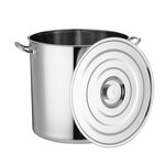 Soup Pot Manufacturer - Commercial Grade Big Volume Stainless Steel with Two Handle for Gas & Induction Stove