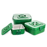 Cooler Set Manufacturer - Stackable Double Insulated Ice Beer Storage Box 3pcs Set Multiple Sizes Outdoor Fresh Meat Keeper