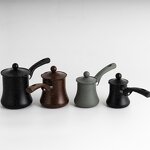 Coffee Pot Manufacturer - High Quality China Stainless Steel Coffee Warmer Set Milk Pot 8/12/18/24oz