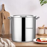 Soup Pot Manufacturer - Commercial Grade Big Volume Stainless Steel with Two Handle for Gas & Induction Stove