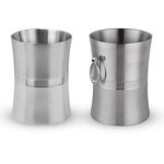 Wine Ice Bucket Manufacturer - Silver Stainless Steel Custom Champagne with Vintage Hotel Restaurant Serving Equipment 1 and 3 Liters