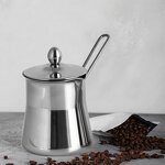 Coffee Pot Manufacturer - Luxury Cooking Serving Pots Stainless Steel Milk Arabic Turkish Moka