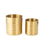 Ice Bucket Manufacturer - Red and Silver Gold Luxury Champagne with Handle Ice Cube Stainless Steel Metal Beverage Tub