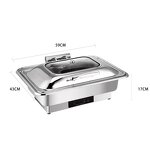 Electric Chafing Dish Manufacturer - 9L Luxury Hydraulic Silver Gold Food Warmer Smart Touch