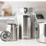 Milk Bucket Manufacturer - Outdoor Portable 3L/5L/10L/125L Seal Stainless Steel for Hotel Restaurant Kitchen Transportation