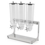 Cereal Dispenser Manufacturer - Christmas Hotel Double/Triple Round Rotating Bulk Muesli Oats Dry Food Storage