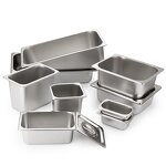 GN Pan Manufacturer - Large Capacity Stainless Steel for Fruit Vegetables Food Storage Gastronorm Container for Hotel Kitchen