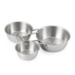 Rice Wine Bowl Manufacturer - Eco-Friendly Korean Style 304 Stainless Steel Cooking Sauce Bowl With Handle