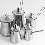 Coffee Pot Manufacturer - Luxury Cooking Serving Pots Stainless Steel Milk Arabic Turkish Moka