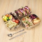 Bento Manufacturer - Beautiful 304 Stainless Steel Insulated Thermal Stackable Airtight Keep Food Hot Container Tiffin Box for Adults Office