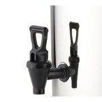 Milk Bucket Manufacturer - 10 Litres Stainless Steel Black Insulated Thermos Milk Tea Water Barrel Flask with Tap