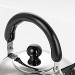 Tea Pots Manufacturer - Red Black Silver Color 1L 2L 3L 4L 5L Stainless Steel Water Kettle Gas Stove Top Whistling Kettle