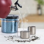 Tea Cup Manufacturer - Nature Color Pure Titanium 95ml with Handle Antibacterial Double Walled Small Outdoor Camping Coffee Beverages Set