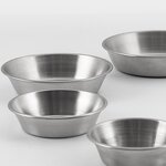 Soy Plate Manufacturer - Restaurant Stainless Steel Small Mexican Dip Taco Serving Dipping Sauce Bowls