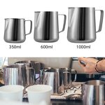 Milk Pitcher Manufacturer - Single Spout 12oz/20oz Espresso Milk Foaming Latte Art Coffee Jug with Scale Inside for Tea & Coffee Sets