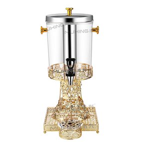 Juice Dispenser Manufacturer - Arabic Luxury Golden PC Barrel Beverage Drinks for Hotel Wedding Commercial